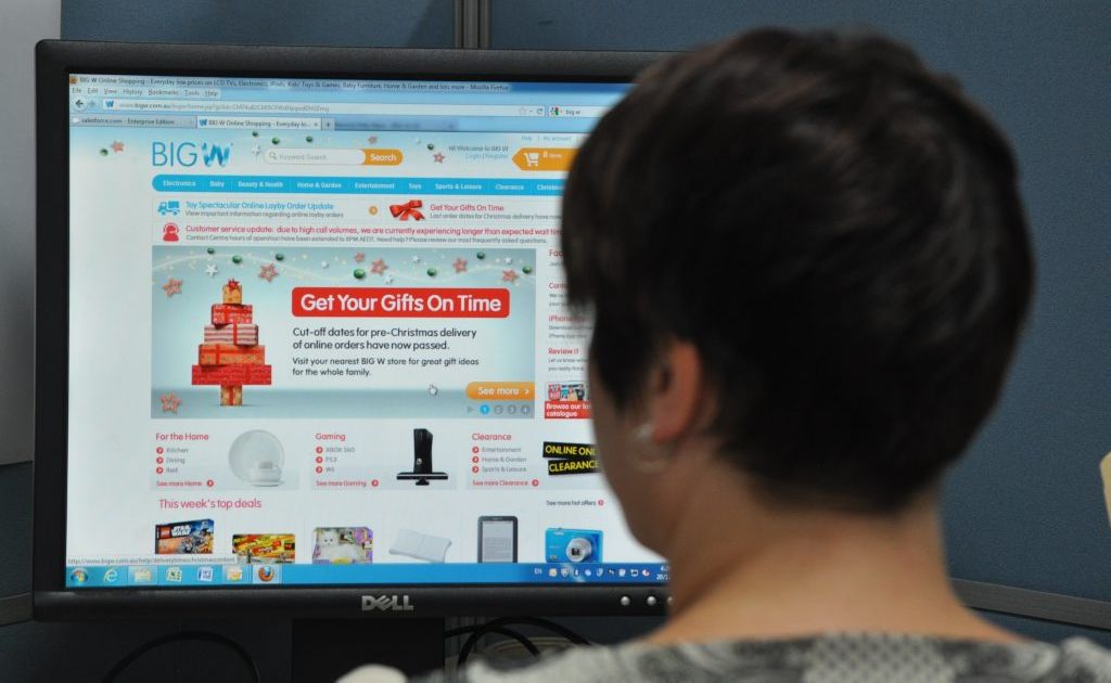 Christmas shoppers who have been online at Big W might not see the presents arrive before the weekend. 